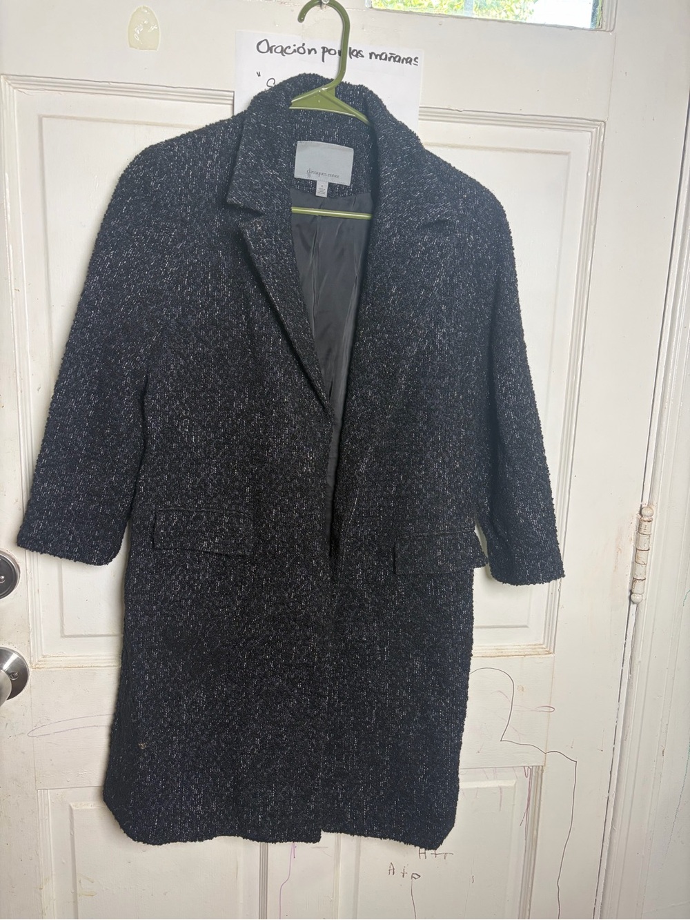 Classiques Entier Black Bouclé Pea Coat